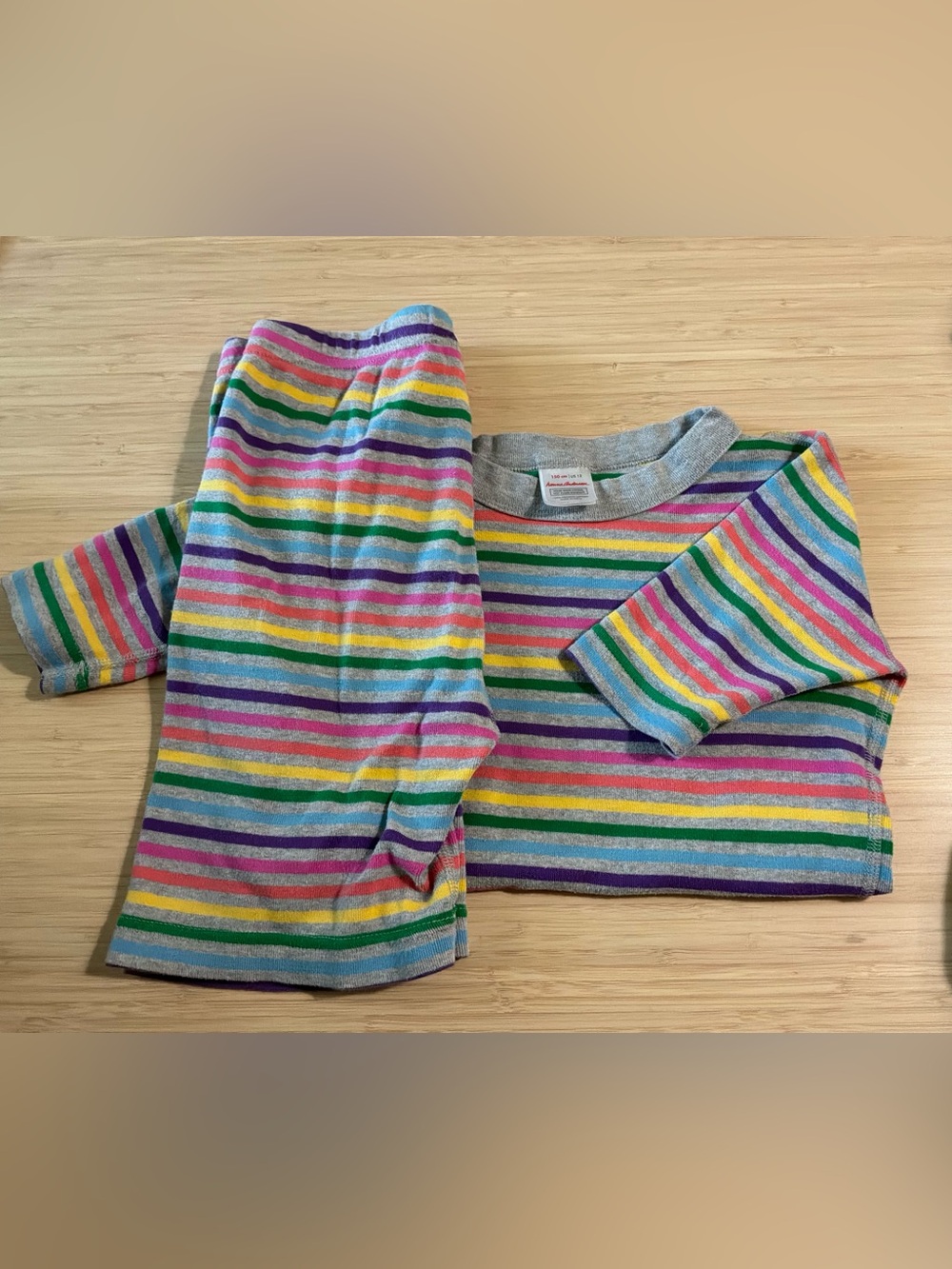 Hanna Anderson Rainbow Stripe Pajama Set - 12